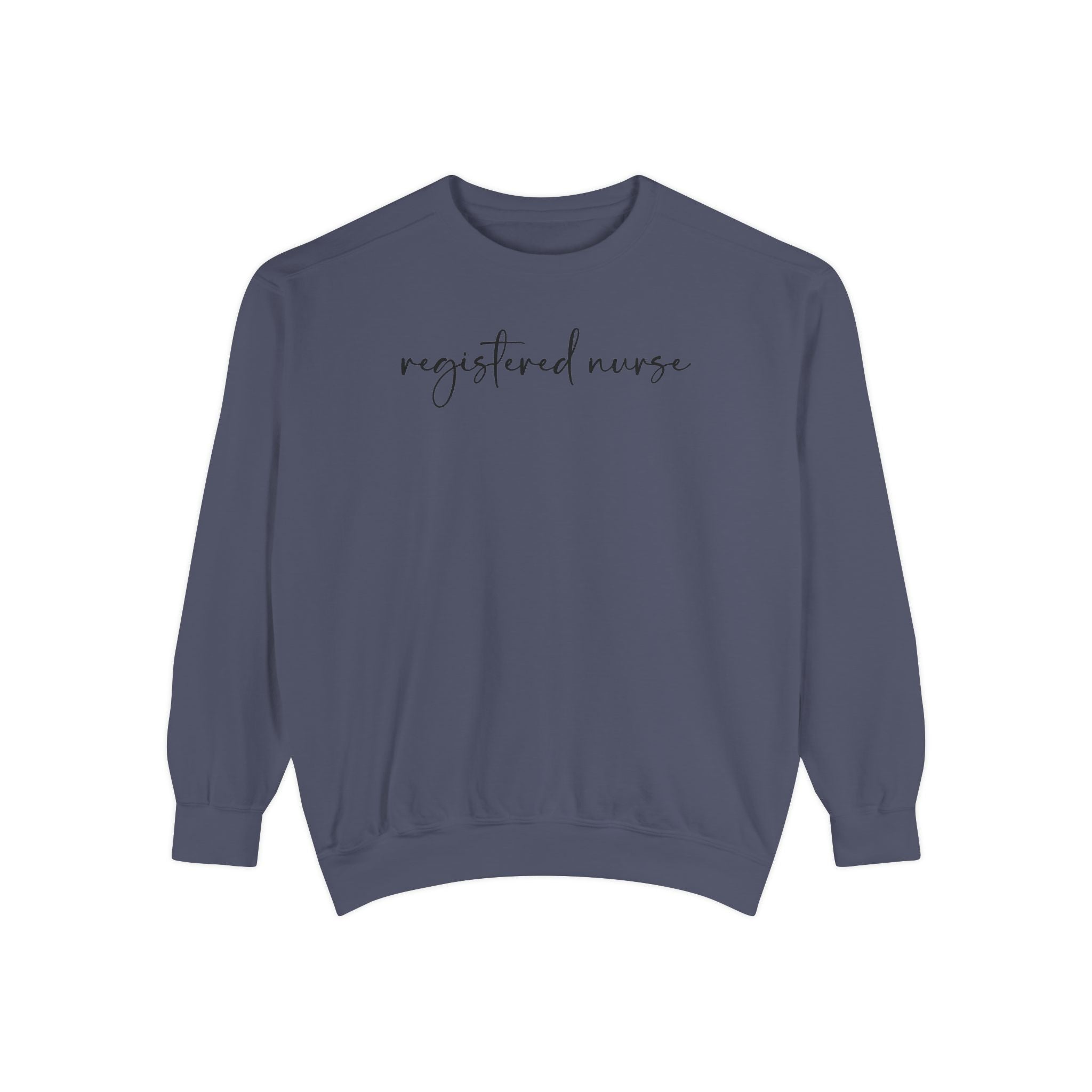 Registered Nurse Embroidered Script Sweatshirt
