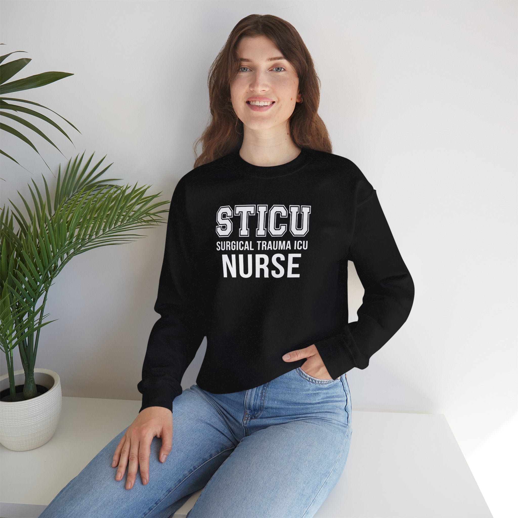 STICU Nurse Sweatshirt - Surgical Trauma ICU Crewneck for Nurses