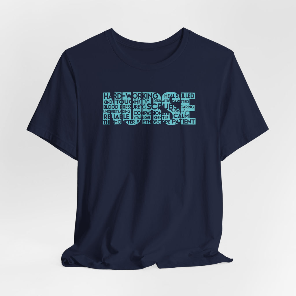 Tourist Cities Nurse Graphic Tee — 'TOUR' Text Map Design NURSE Tee Student Nurse T-shirts Gift for Nurse Travel Nurse