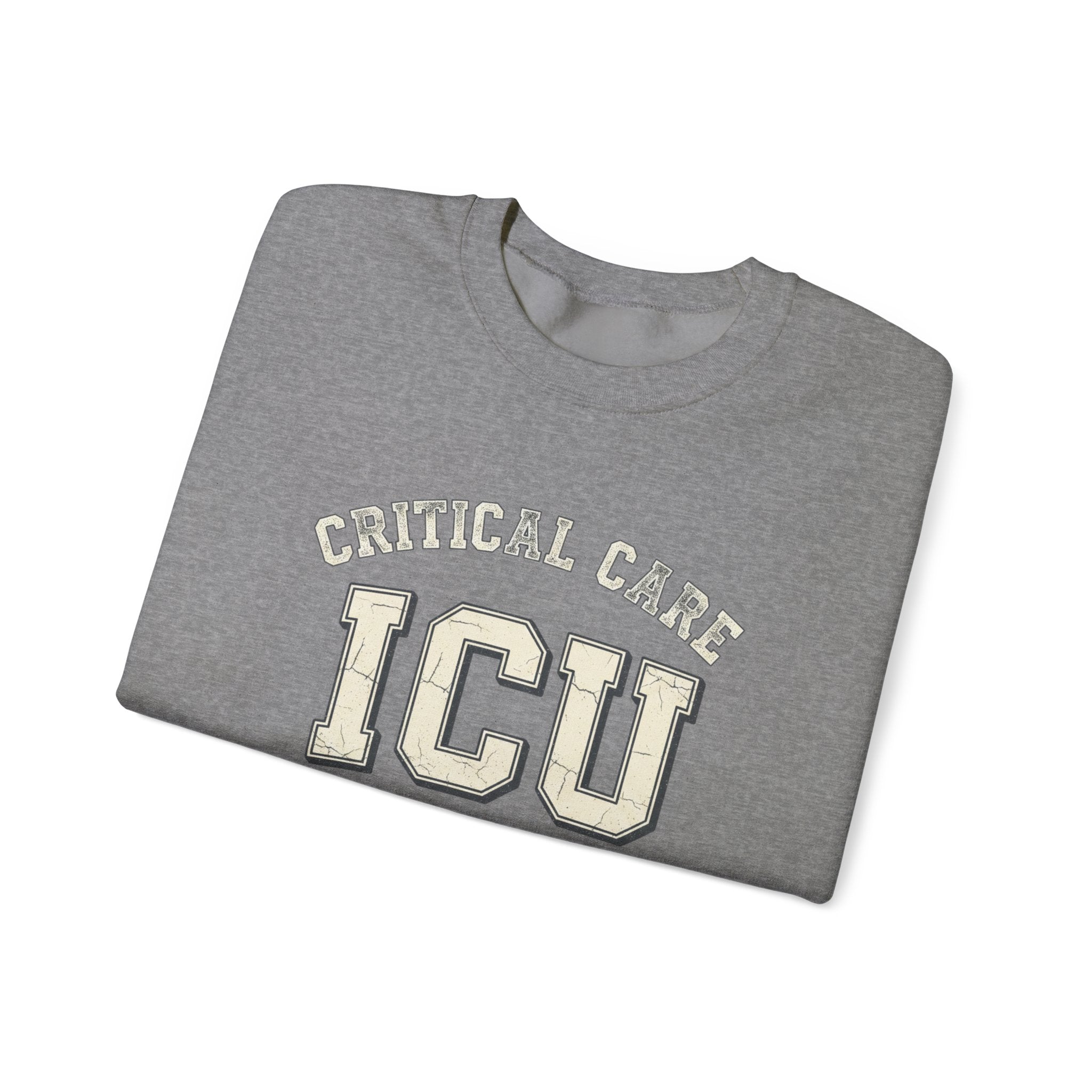 ICU Critical Care Crewneck Sweatshirt — "Tiny Changes, Big Consequences" Nurse/Doctor Gift