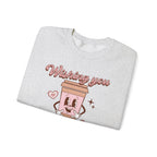 Sweatshirt - "Wishing You a Little Love" Cute Coffee Cup Crewneck