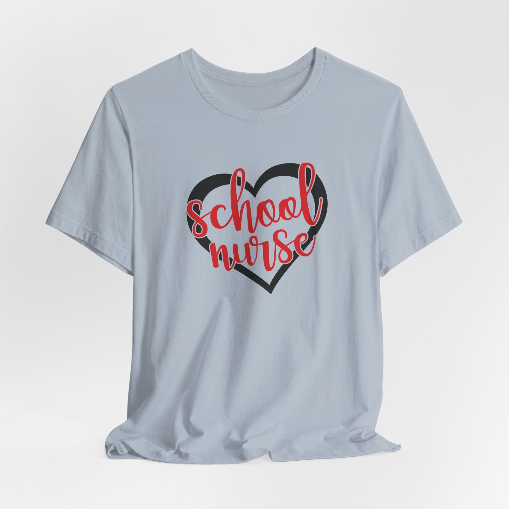 School Nurse Heart T-Shirt — Cute Teacher/Healthcare Appreciation Tee