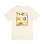 Prepared. Precise. Unshaken. Tee — Motivational Gold Text Tee