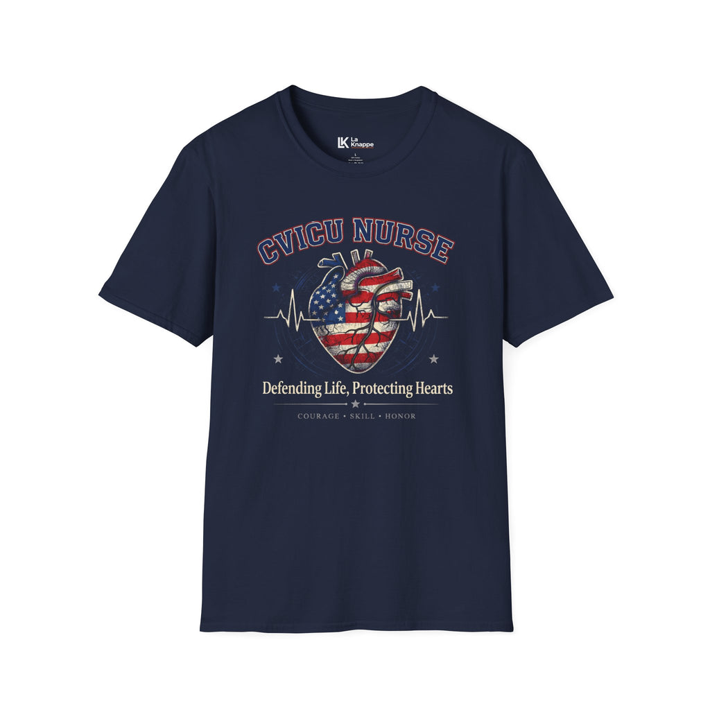 Patriotic Shirt CVICU Nurse Graphic Tee