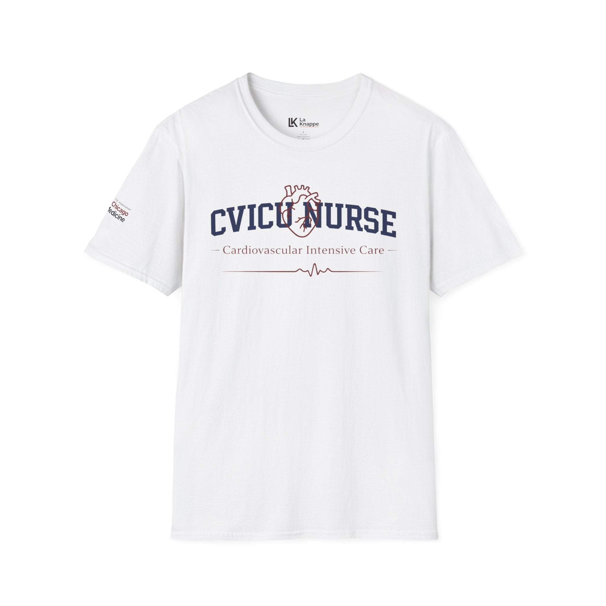 CVICU Nurse T-Shirt  Anatomical Heart Graphic Cardiovascular Intensive Care Nurse Tee