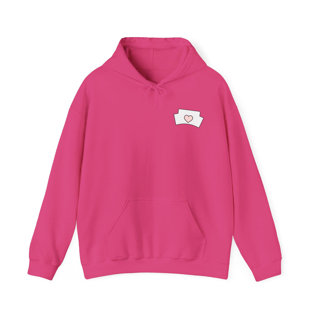 Nurse Hoodie — “Just a Nurse Surviving on Caffeine” Cute Medical Sweatshirt