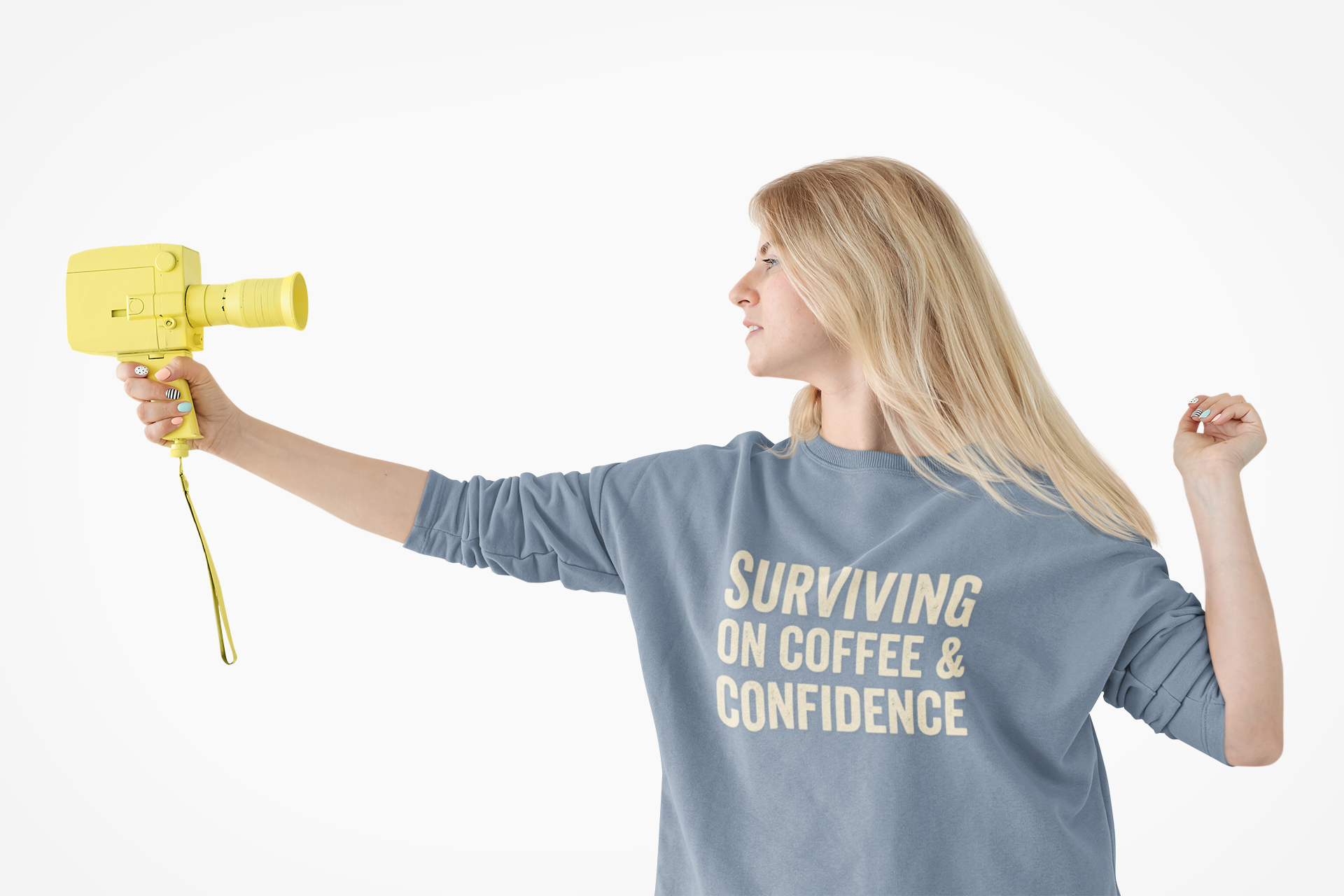Surviving on Coffee & Confidence Nurse Sweatshirt – Nursing Student Gift, RN Life, Coffee Lover Nurse Apparel