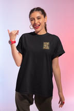 Prepared. Precise. Unshaken. Tee — Motivational Gold Text Tee