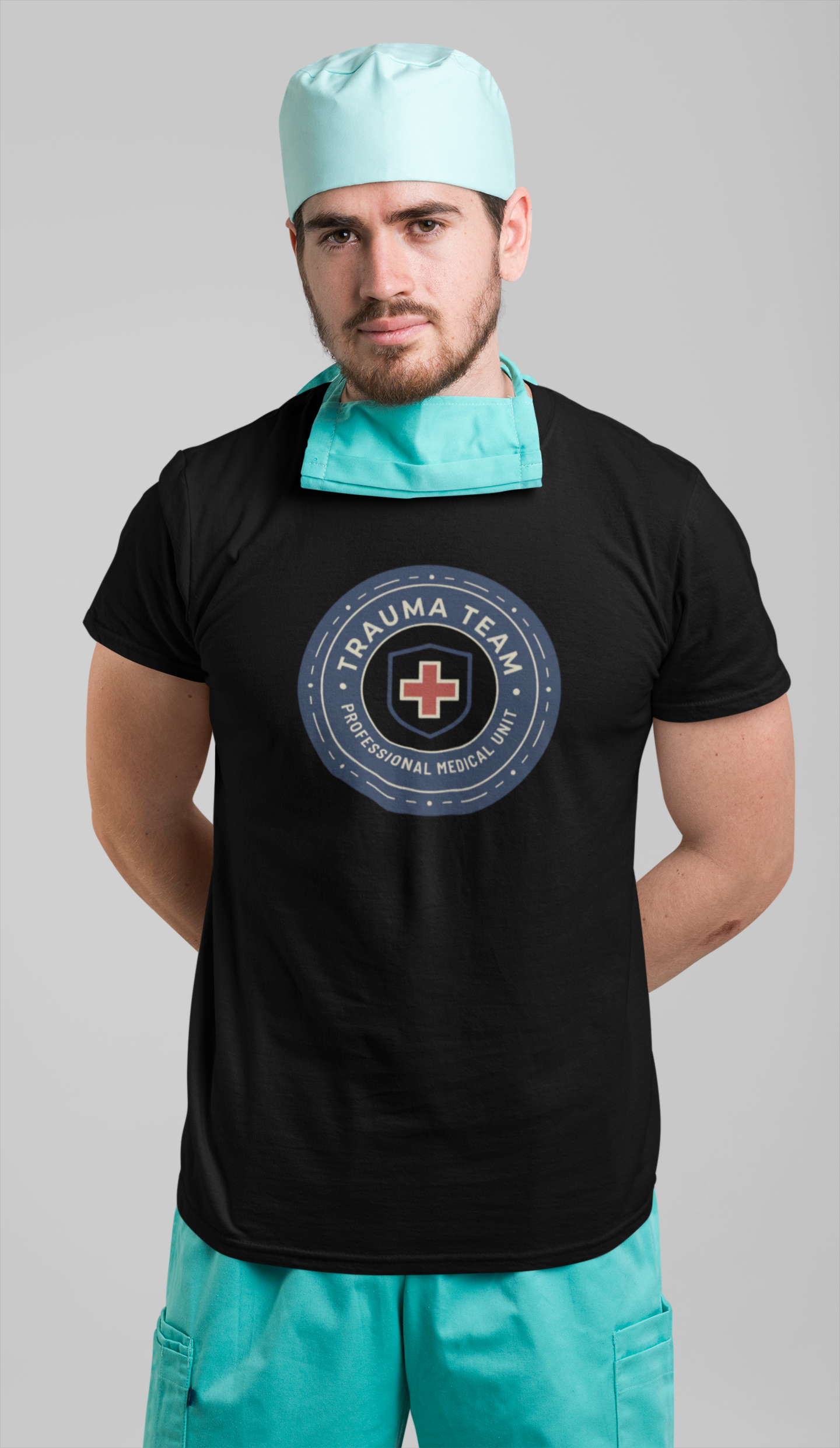 Trauma Team Medical T-Shirt — Emergency Responder Badge Tee TRAUMA NURSE T-SHIRT Trauma ED Nurse Clinical T-shirt