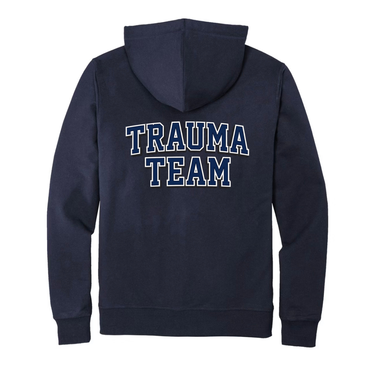 Trauma Team Nurse Fleece Hoodie Full-Zip — Lightweight Trauma RN Hoodie