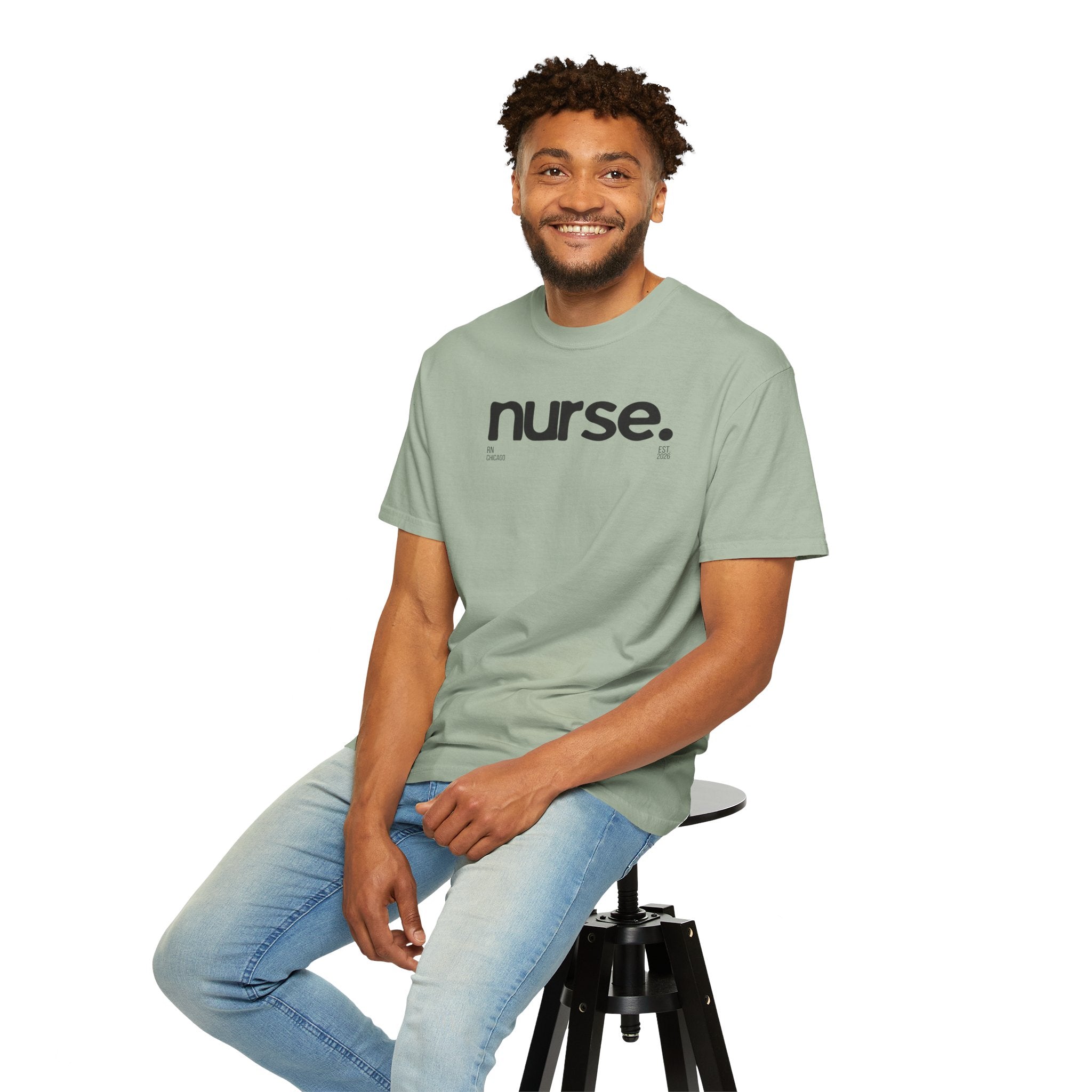 Nurse Chicago Graphic Tee — 'nurse.' Minimalist Medical T‑Shirt