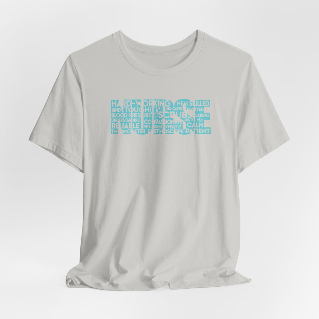 Tourist Cities Nurse Graphic Tee — 'TOUR' Text Map Design NURSE Tee Student Nurse T-shirts Gift for Nurse Travel Nurse