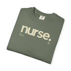 Nurse New York Garment-Dyed T-Shirt — Retro 'nurse.' Graphic Tee for Nurses, Gifts & Workwear