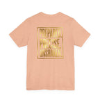 Prepared. Precise. Unshaken. Tee — Motivational Gold Text Tee