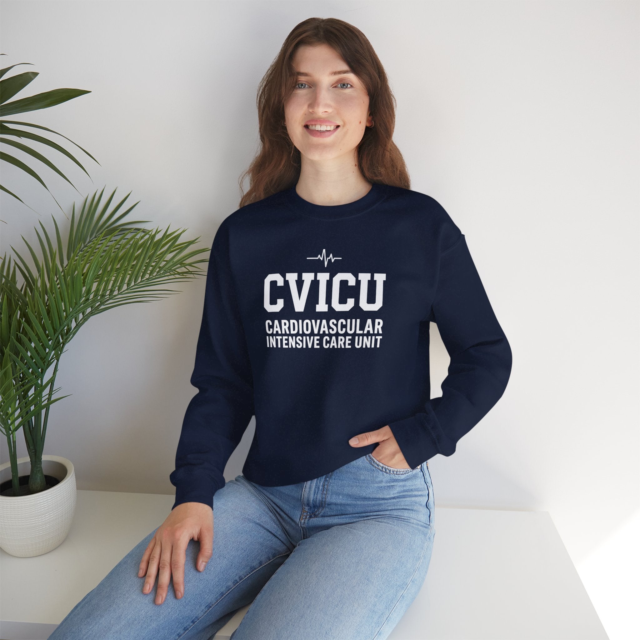 CVICU Crewneck Sweatshirt – Cardiovascular Intensive Care Unit Pullover
