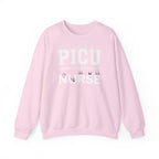 PICU Nurse Crewneck Sweatshirt – Pediatric Intensive Care Unit Nurse Pullover With Cute Panda