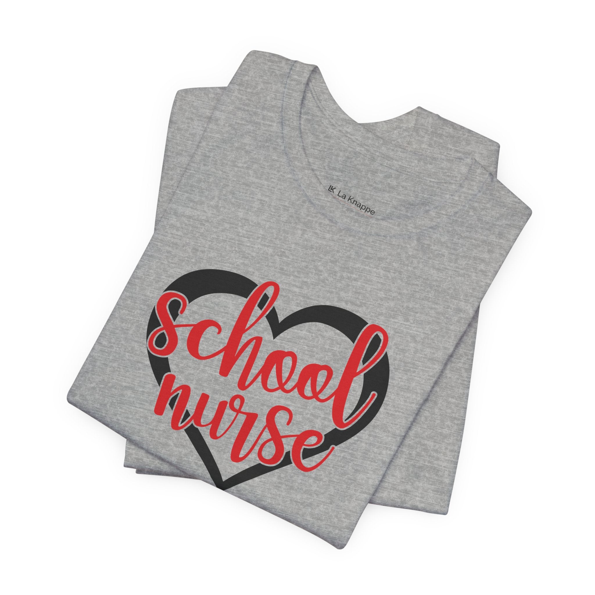 School Nurse Heart T-Shirt — Cute Teacher/Healthcare Appreciation Tee