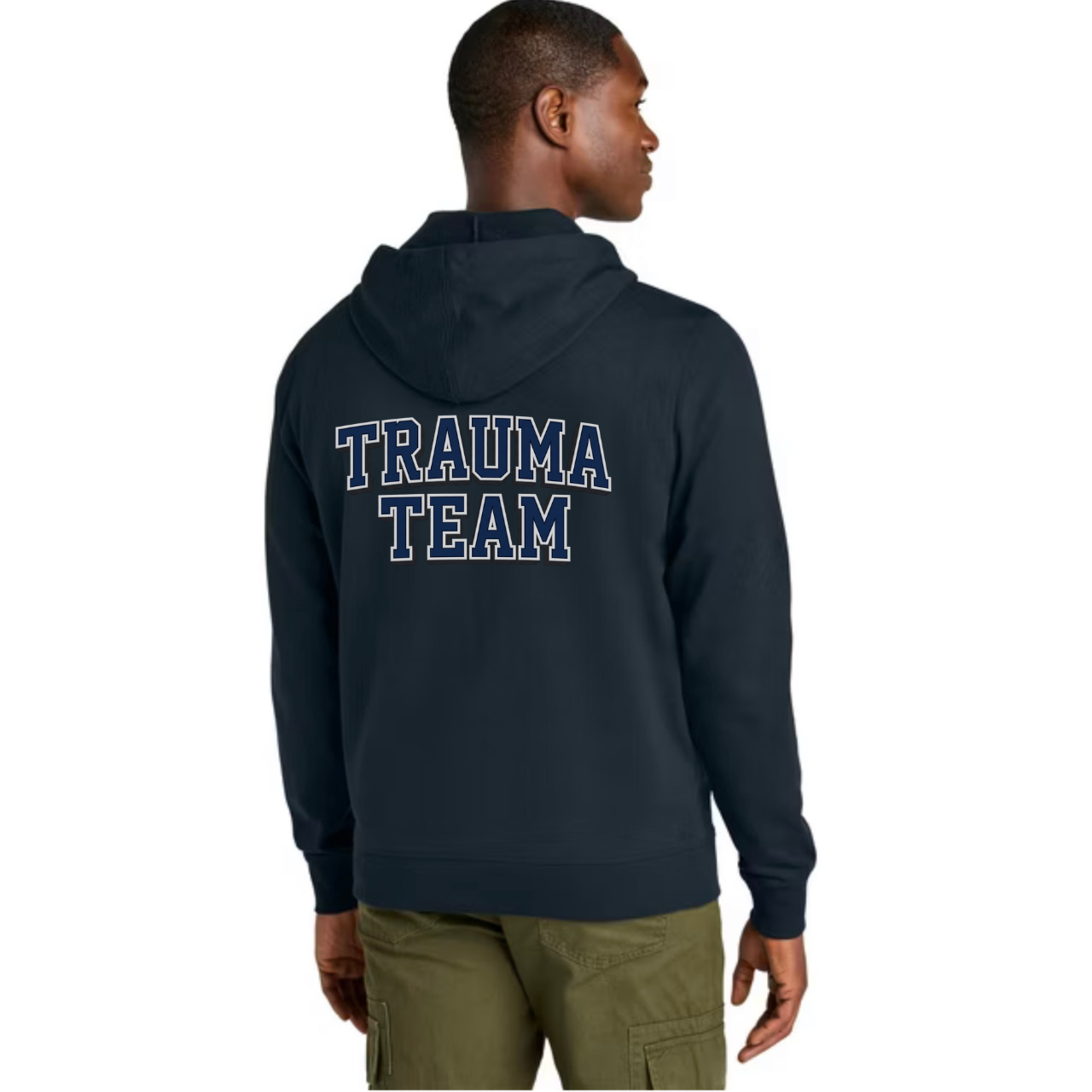 Trauma Team Nurse Fleece Hoodie Full-Zip — Lightweight Trauma RN Hoodie