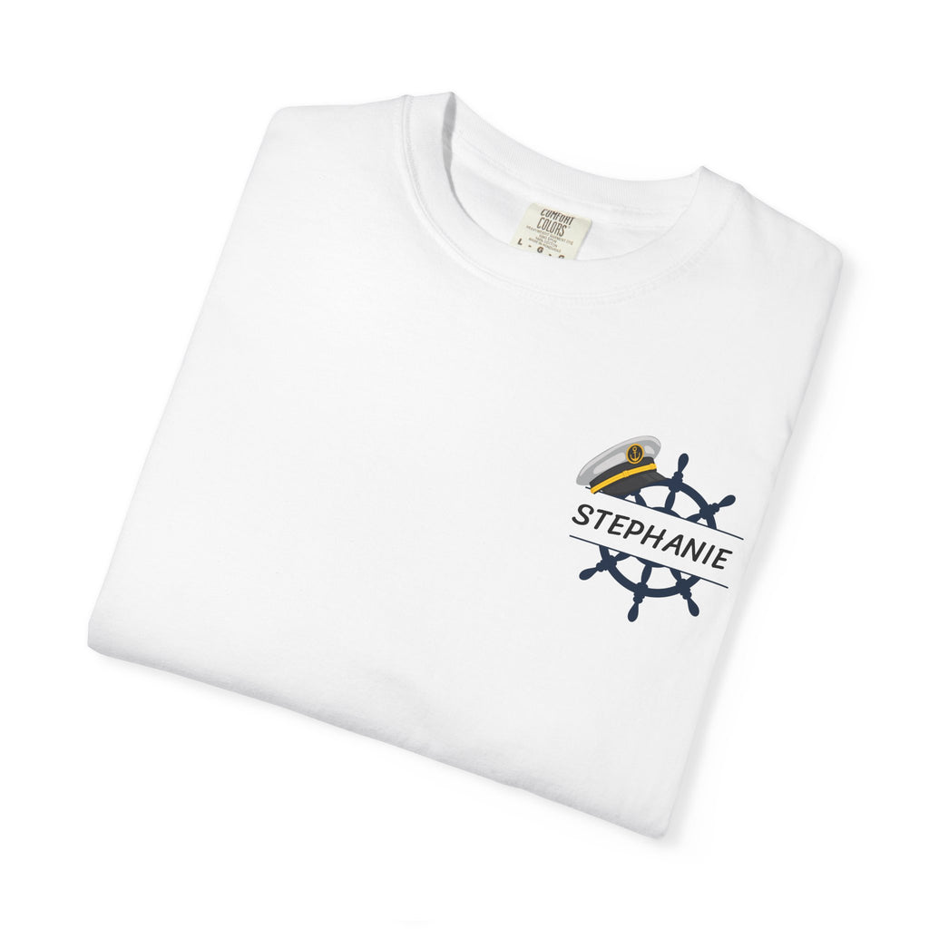 Customize NurseCon At Sea 2026 Cruise Crew T-Shirt — Personalized Name Nurse Nautical Tee