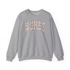 Nurse Floral Crewneck Sweatshirt