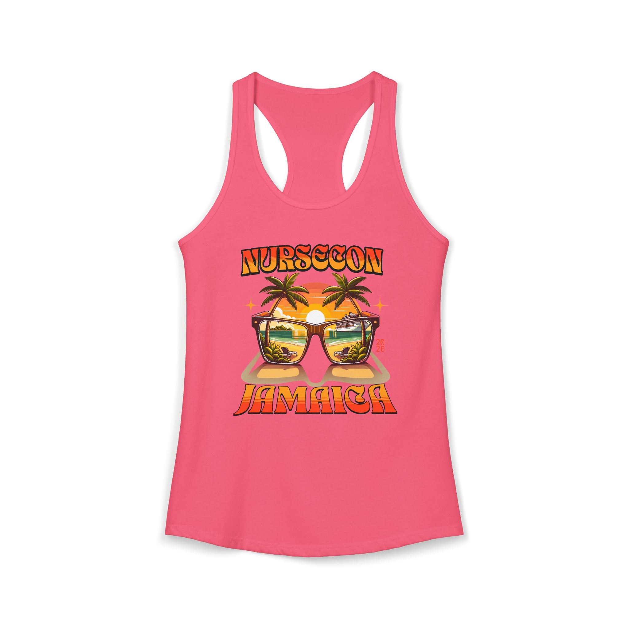 NurseCon Jamaica 2026 Nurse Cruise Trip Women's Ideal Racerback Tank
