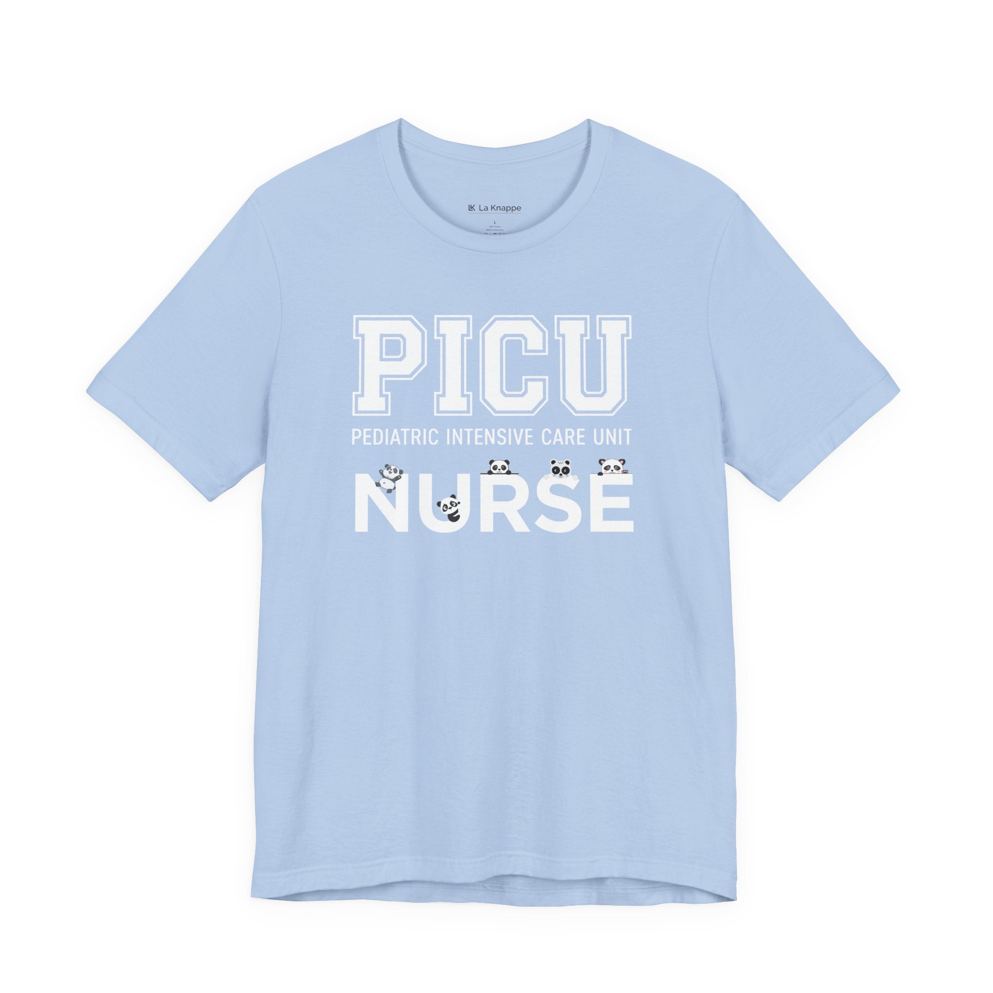 PICU Nurse T‑Shirt — Cute ICU Neonatal Nurse Tee (Baby Paw Icons)