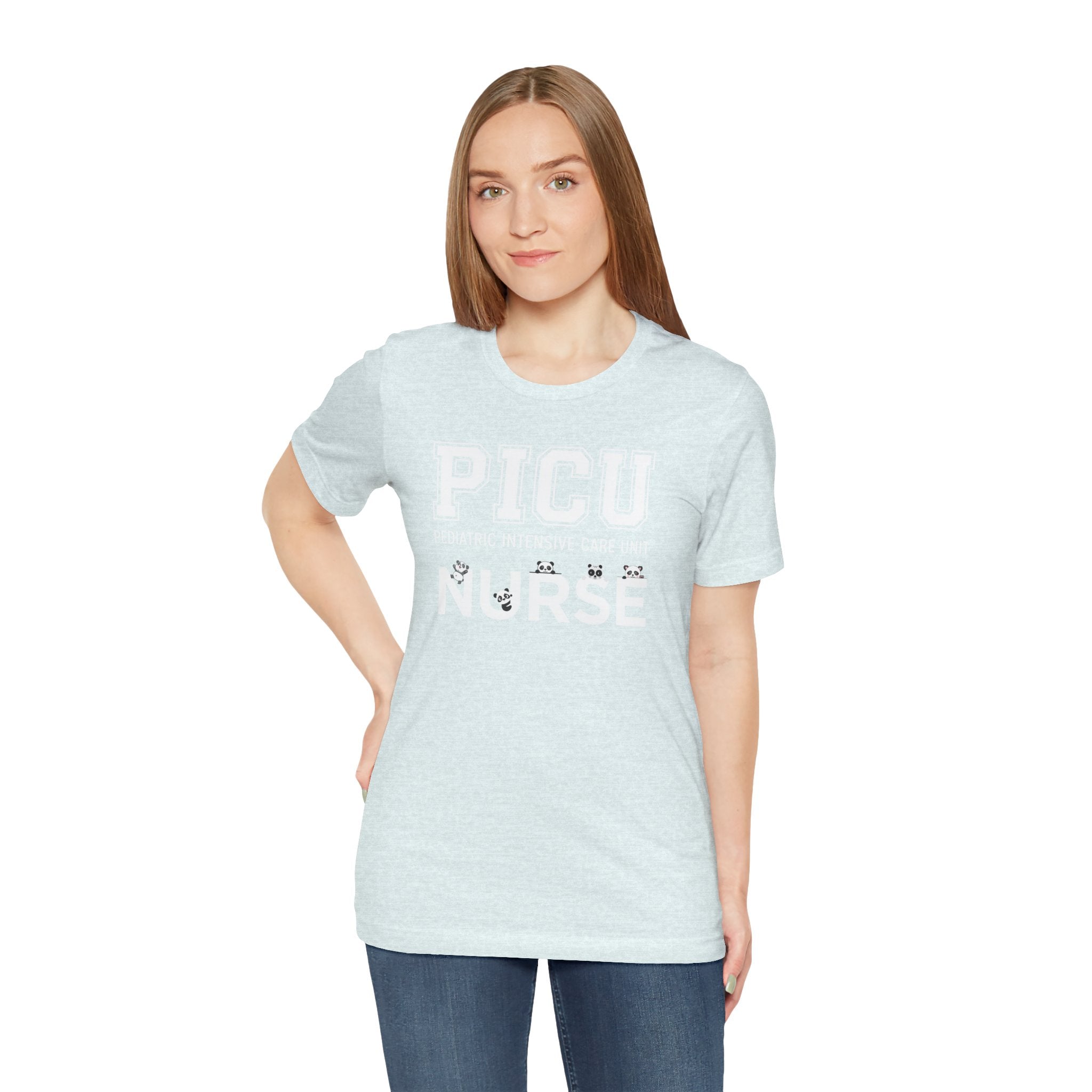 PICU Nurse T‑Shirt — Cute ICU Neonatal Nurse Tee (Baby Paw Icons)