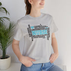 Nurse Word Cloud Tee — Caring, Skilled & Compassionate Nursing Shirt Student Nurse Nurse Gift