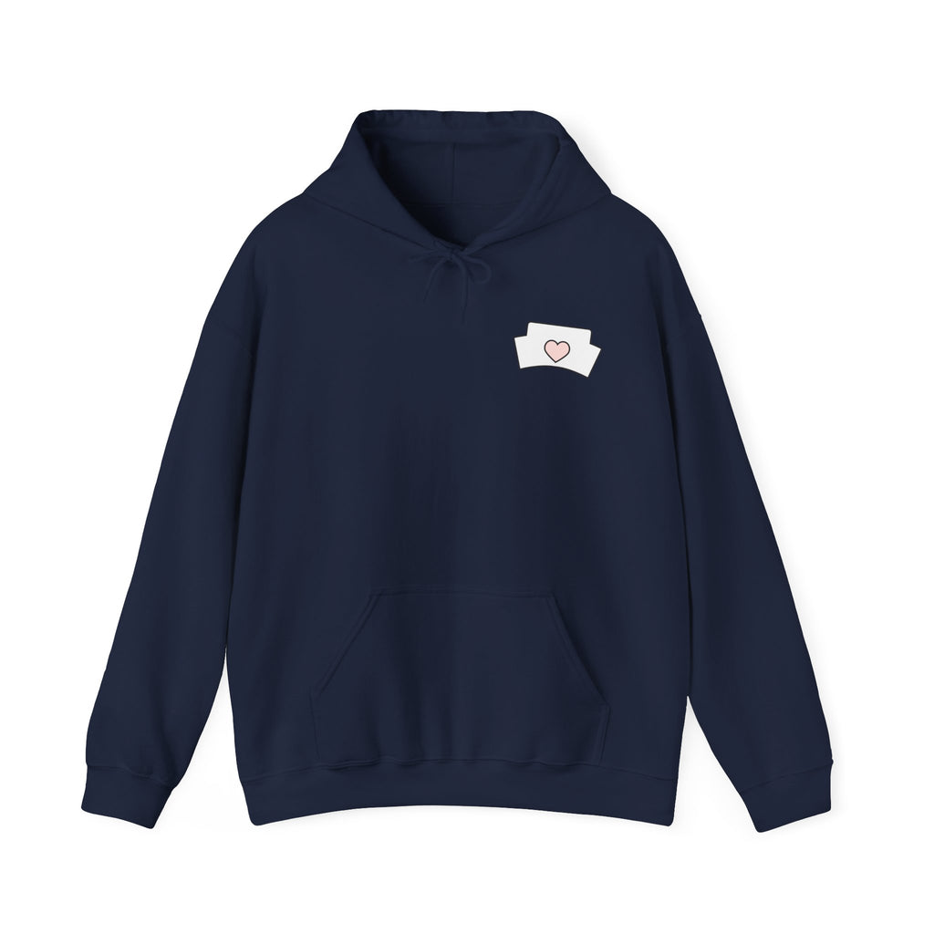 Nurse Hoodie — “Just a Nurse Surviving on Caffeine” Cute Medical Sweatshirt
