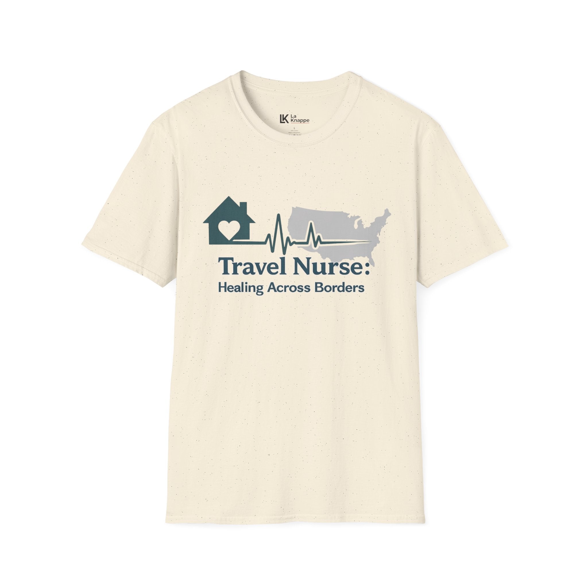 Travel Nurse tee - "Home With A Heart Travel Nurses Healing Across Border" Graphic Tee