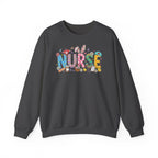 Nurse Easter Sweatshirt — Bunny Ears & Easter Egg Hunt Design