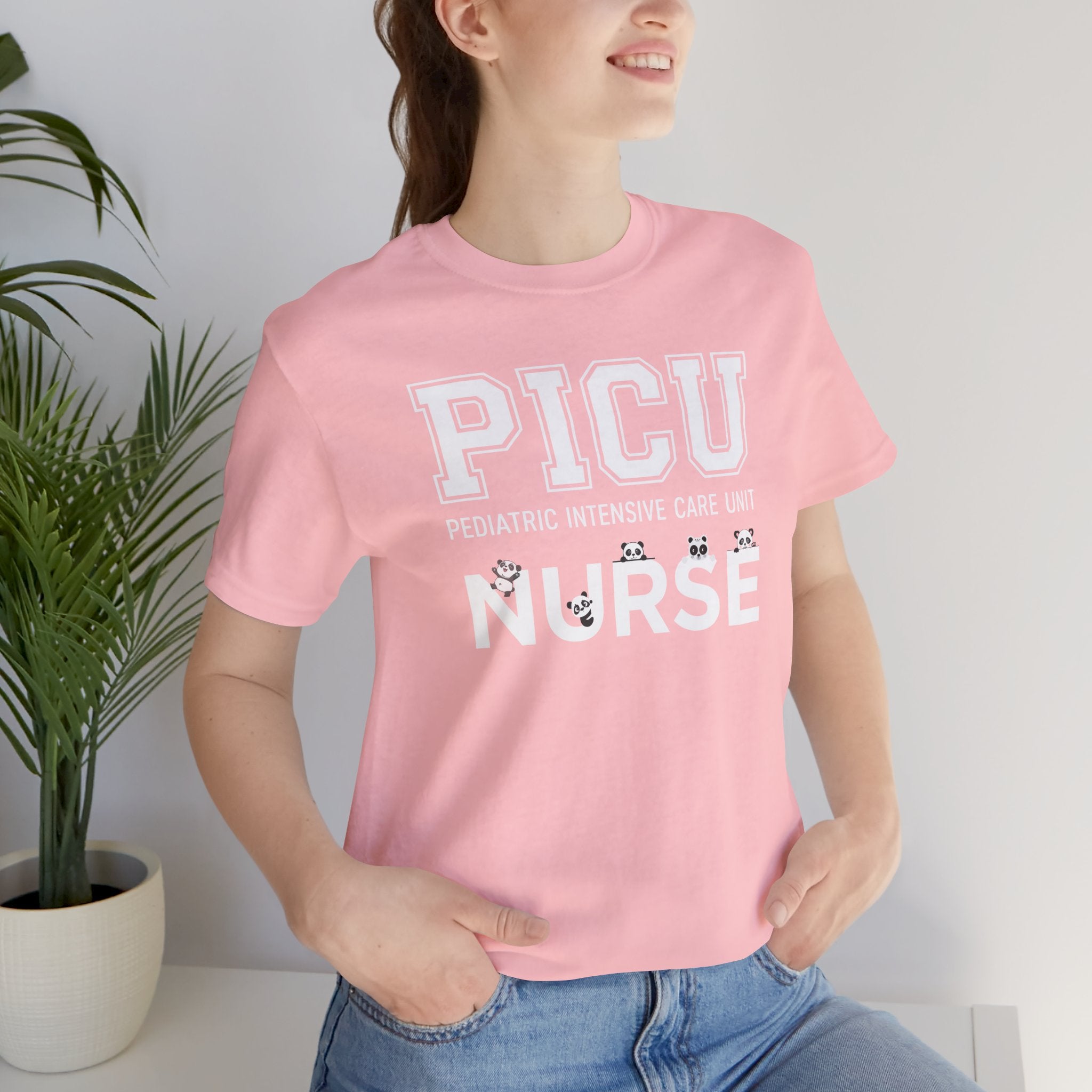 PICU Nurse T‑Shirt — Cute ICU Neonatal Nurse Tee (Baby Paw Icons)