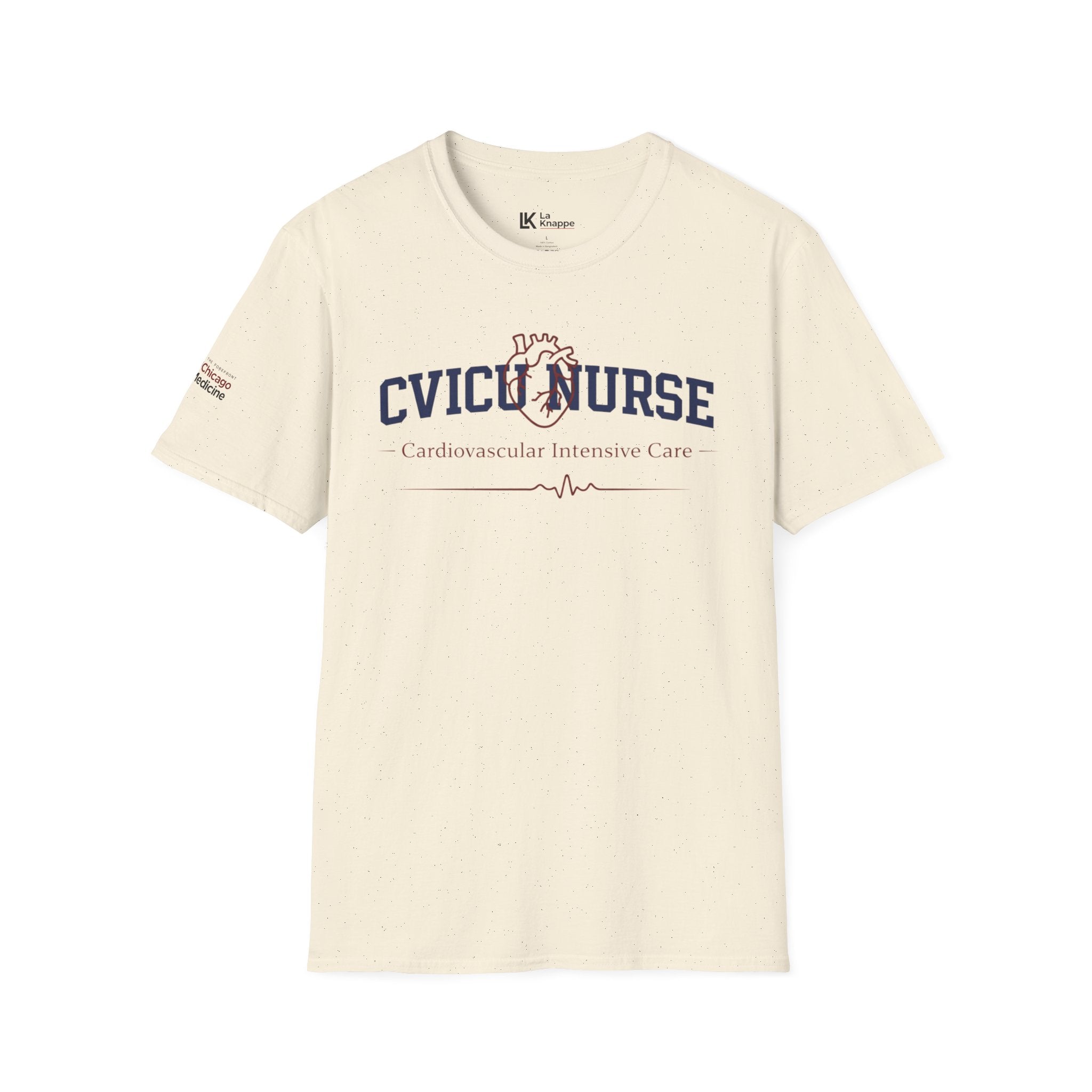 CVICU Nurse T-Shirt  Anatomical Heart Graphic Cardiovascular Intensive Care Nurse Tee