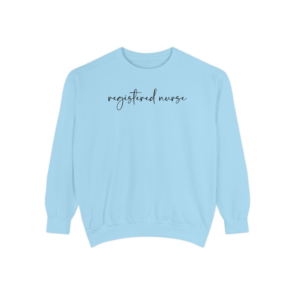 Registered Nurse Embroidered Script Sweatshirt