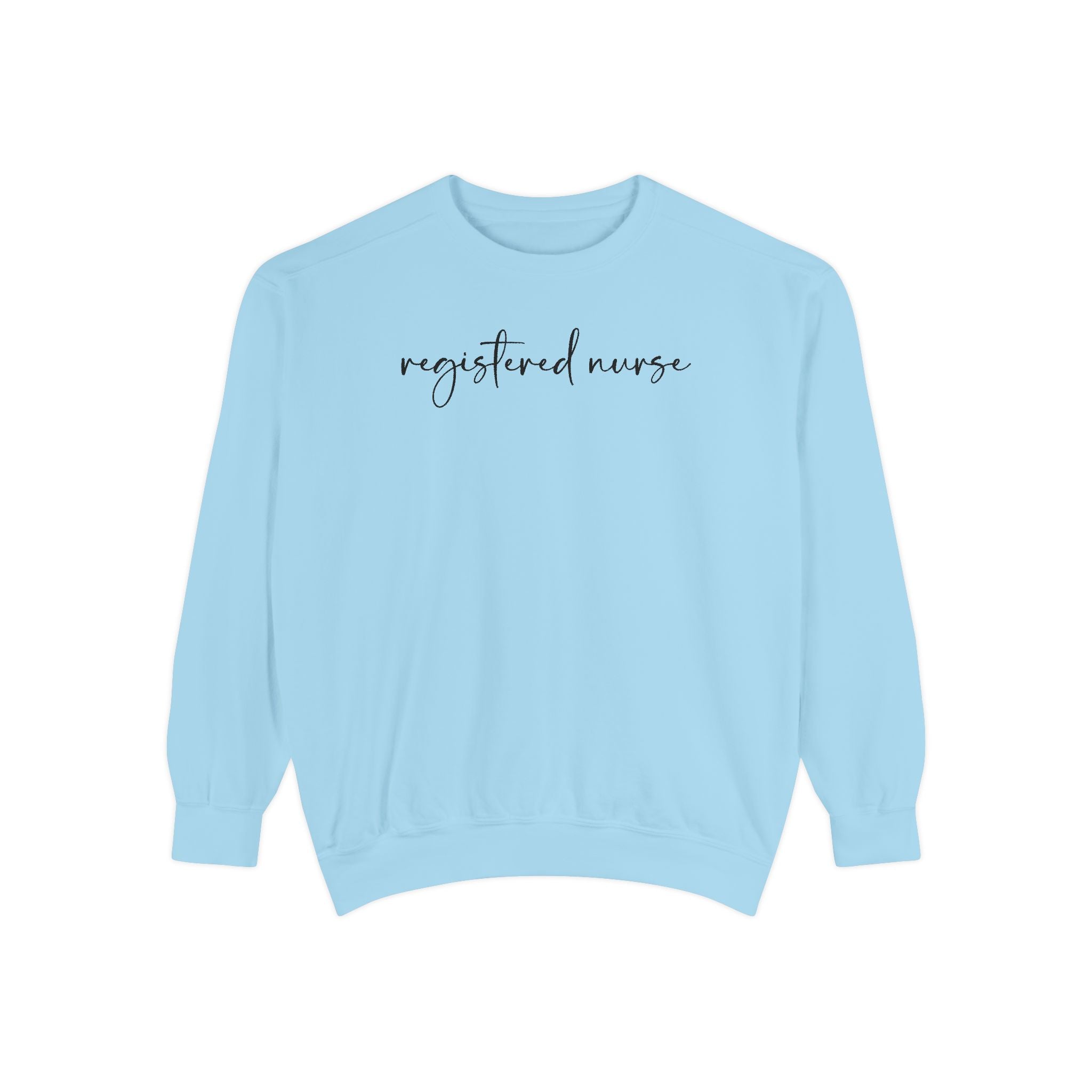 Registered Nurse Embroidered Script Sweatshirt