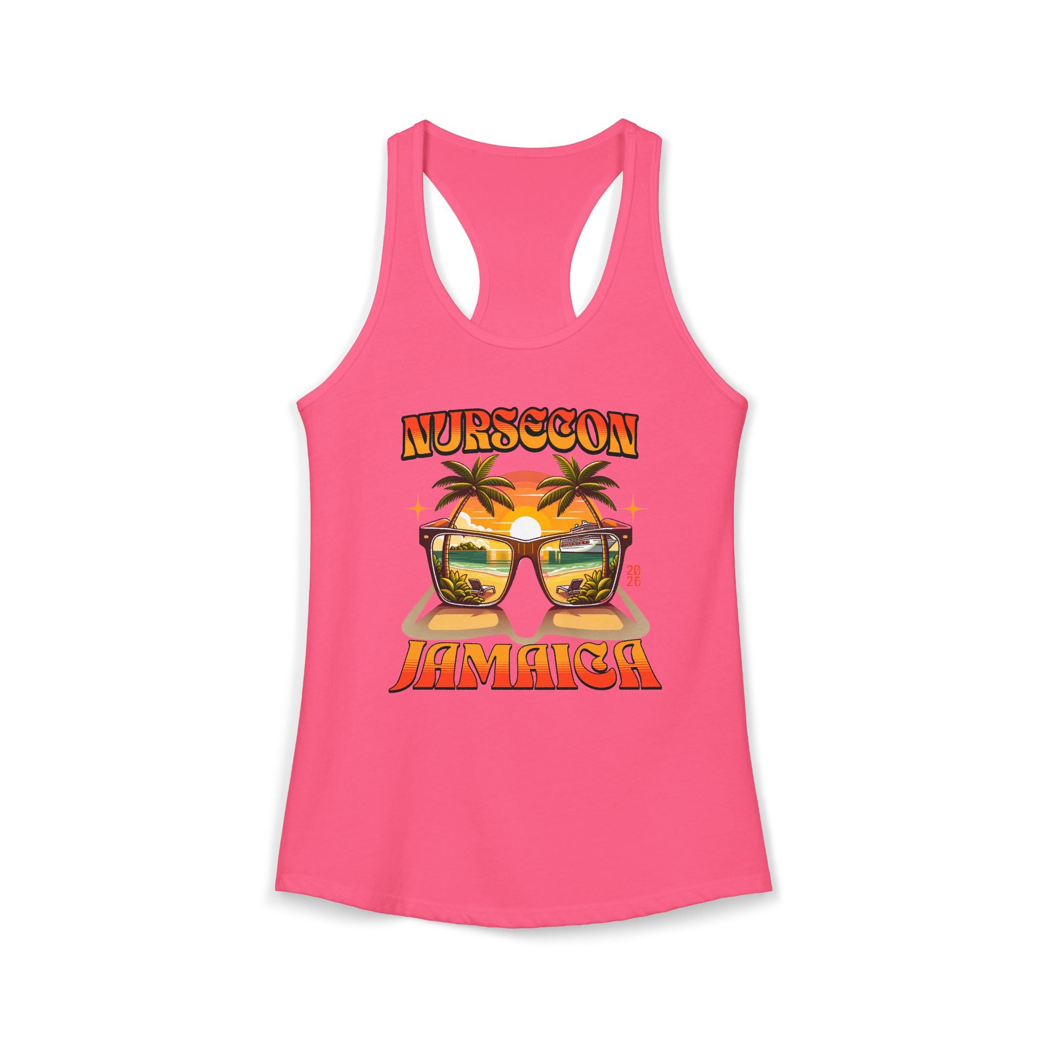 NurseCon Jamaica 2026 Nurse Cruise Trip Women's Ideal Racerback Tank