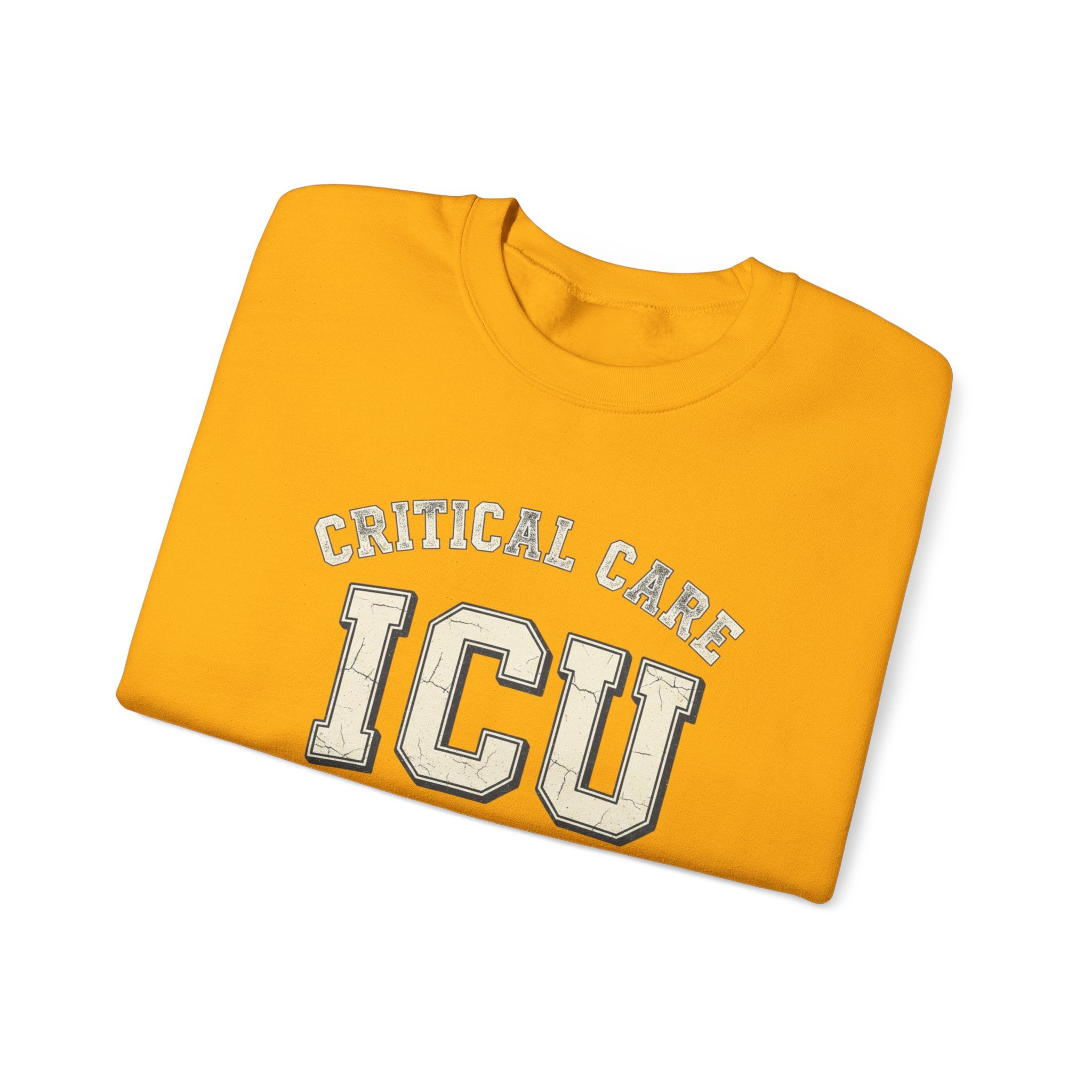 ICU Critical Care Crewneck Sweatshirt — "Tiny Changes, Big Consequences" Nurse/Doctor Gift