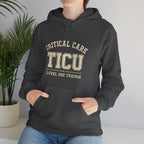 TICU Critical Care Hoodie - Level One Trauma Sweatshirt for Nurses & ICU Staff