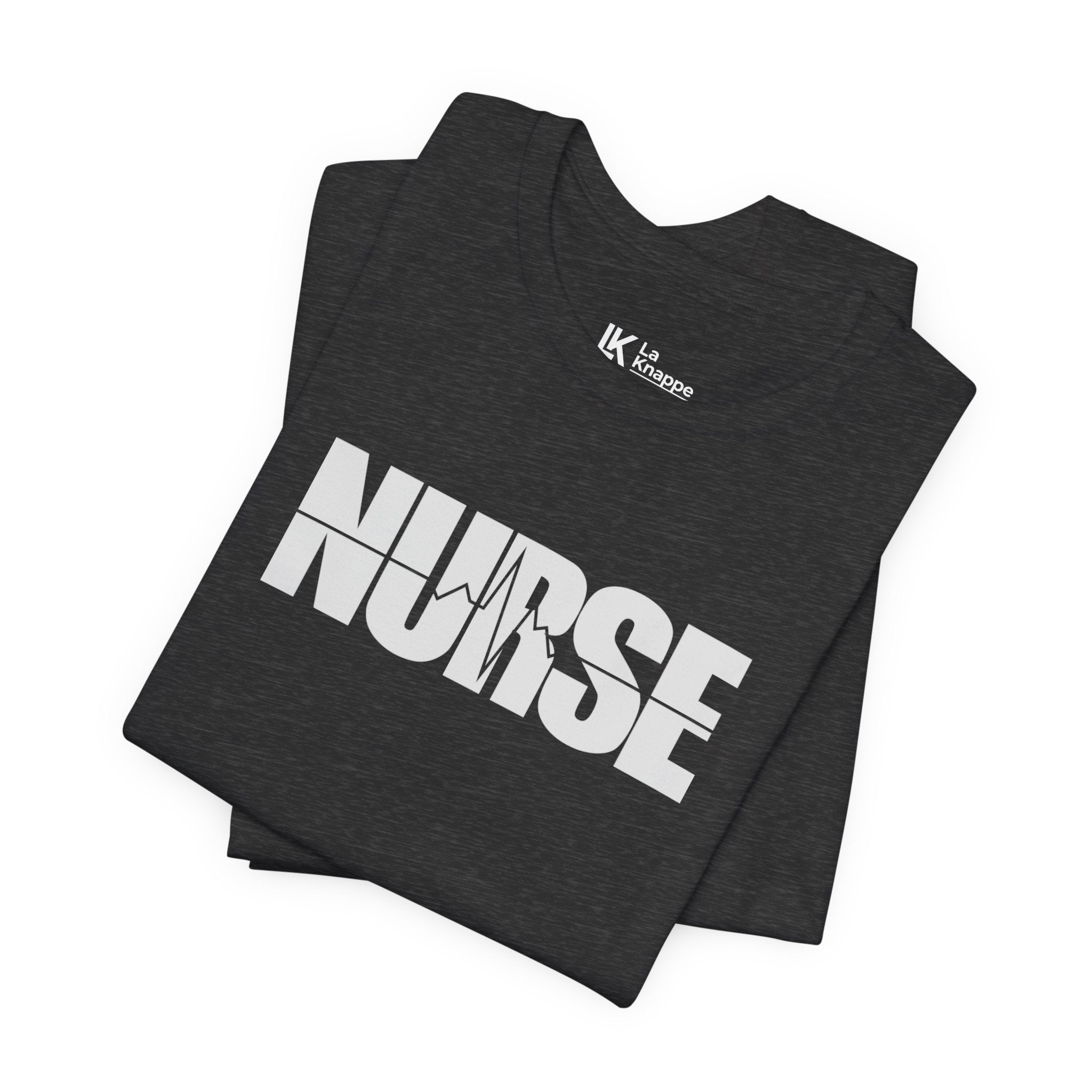 Nurse Graphic Tee — Bold 'NURSE' White Logo Shirt for Healthcare Heroes Nurse Gift Student Nurse
