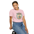 Caffeinated & Caring Nurse T‑Shirt — Retro Coffee Nursing Tee