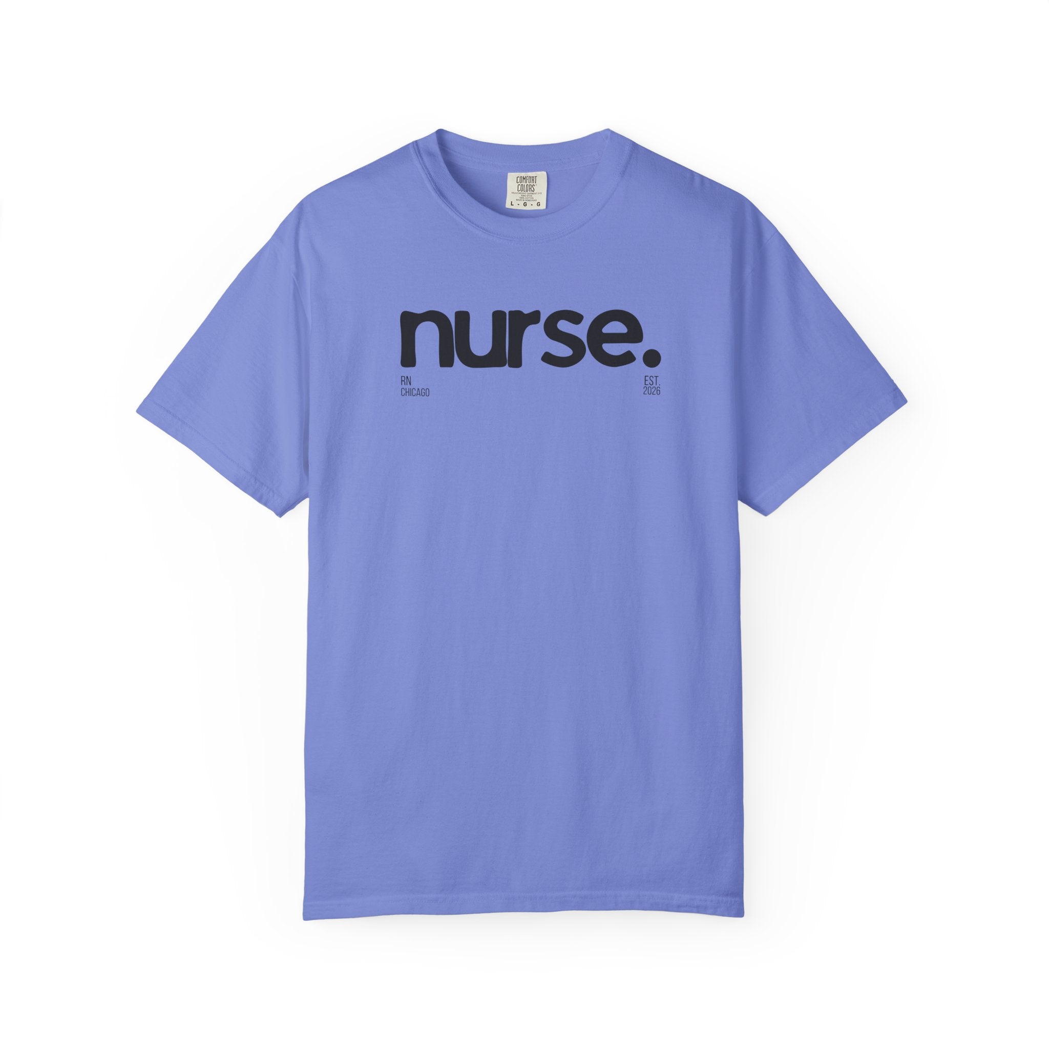 Nurse Chicago Graphic Tee — 'nurse.' Minimalist Medical T‑Shirt