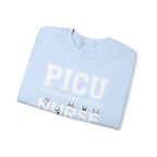 PICU Nurse Crewneck Sweatshirt – Pediatric Intensive Care Unit Nurse Pullover With Cute Panda