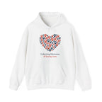 Hoodie — 'Collecting Memories & Saving Lives' Heart Pin Map Design Travel Nurse Hoodie