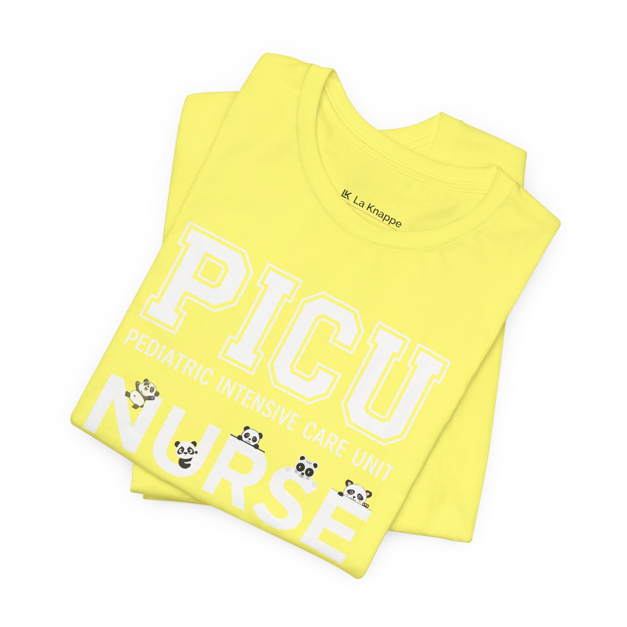 PICU Nurse T‑Shirt — Cute ICU Neonatal Nurse Tee (Baby Paw Icons)