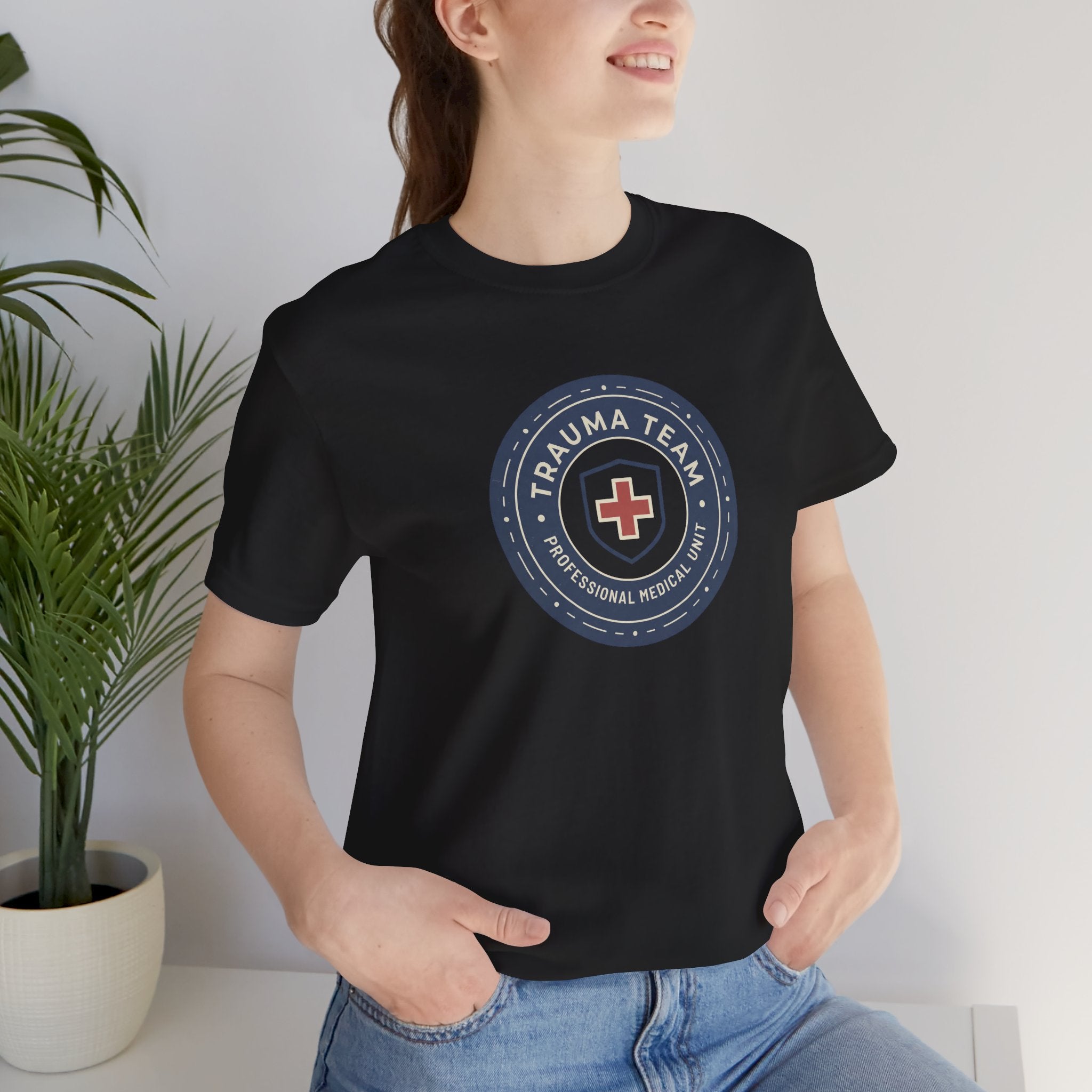 Trauma Team Medical T-Shirt — Emergency Responder Badge Tee TRAUMA NURSE T-SHIRT Trauma ED Nurse Clinical T-shirt