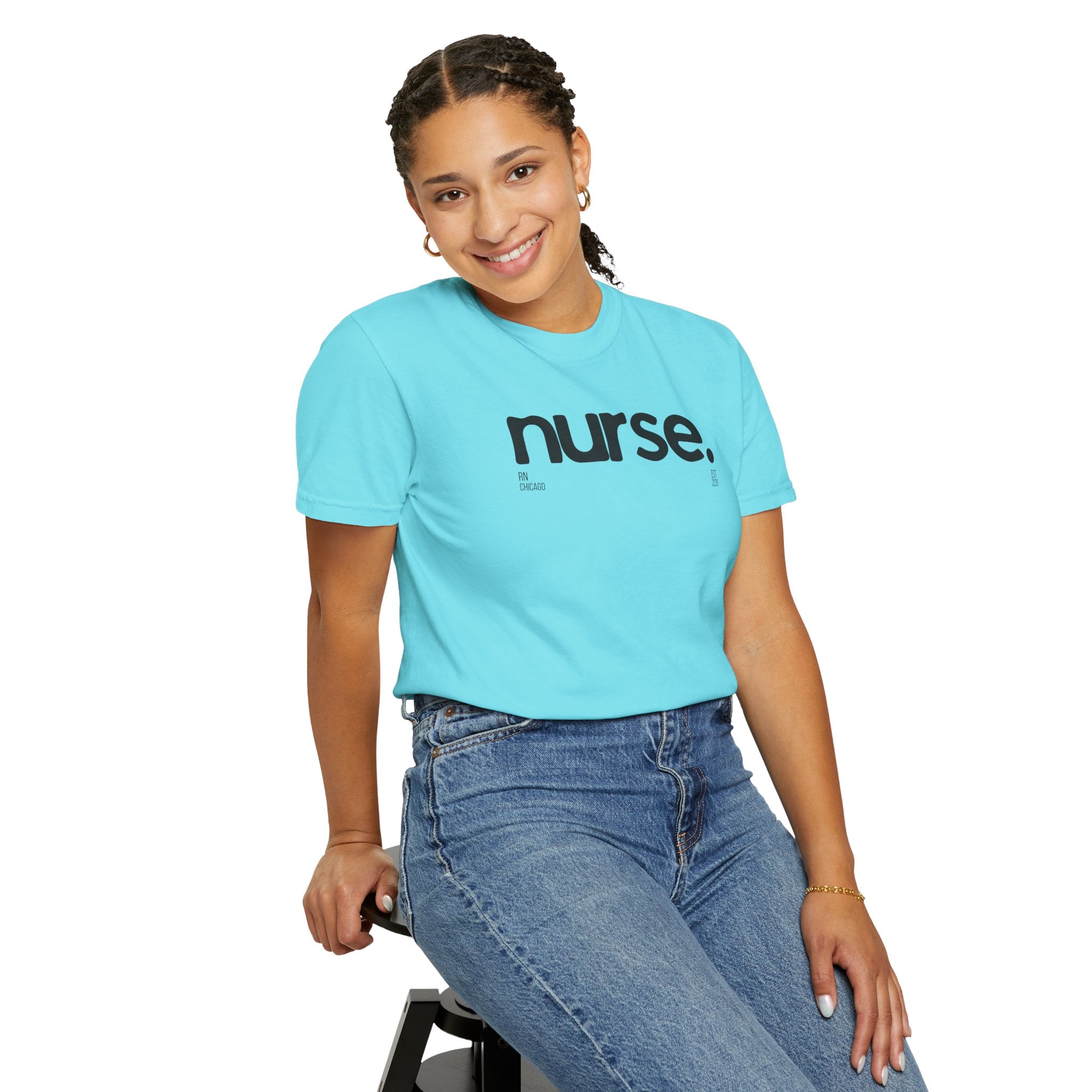 Nurse Chicago Graphic Tee — 'nurse.' Minimalist Medical T‑Shirt