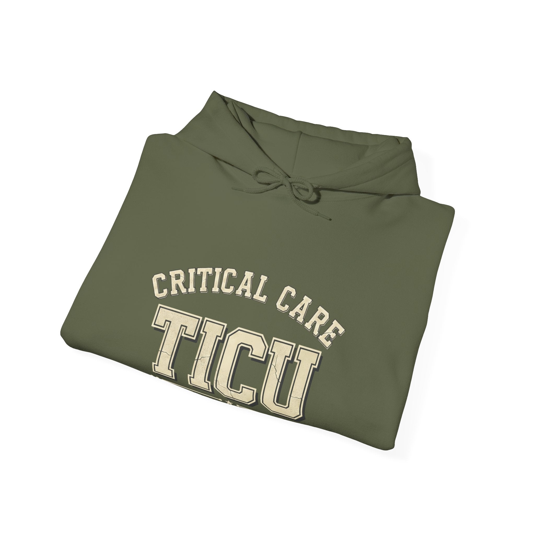 TICU Critical Care Hoodie - Level One Trauma Sweatshirt for Nurses & ICU Staff