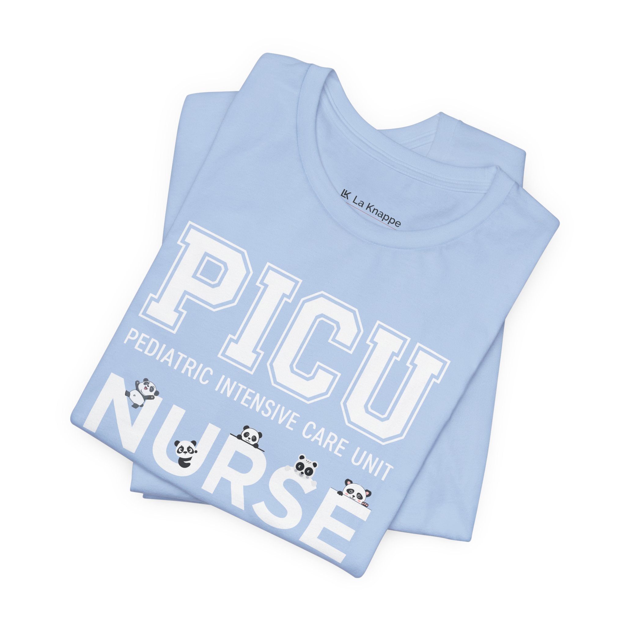 PICU Nurse T‑Shirt — Cute ICU Neonatal Nurse Tee (Baby Paw Icons)