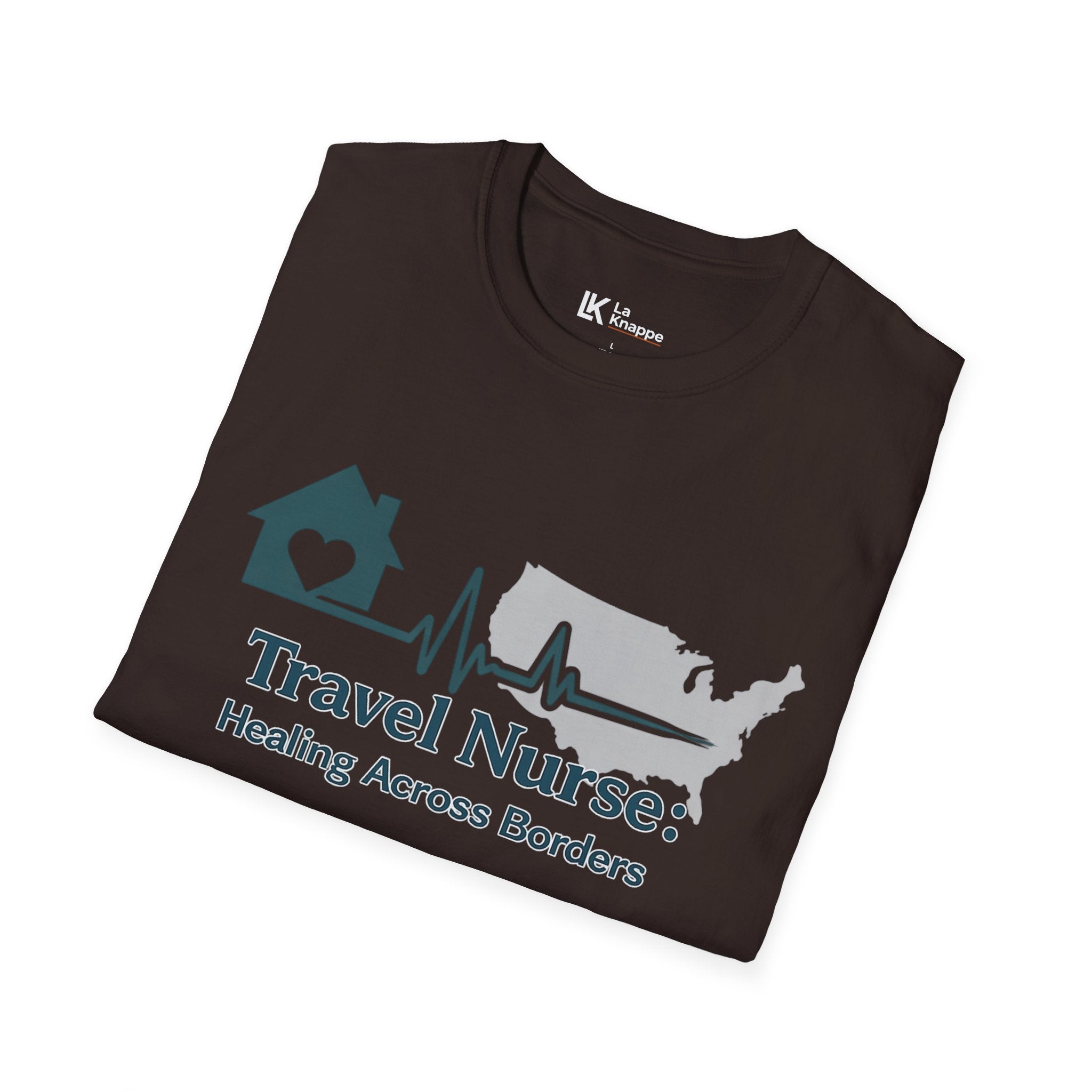 Travel Nurse tee - "Home With A Heart Travel Nurses Healing Across Border" Graphic Tee
