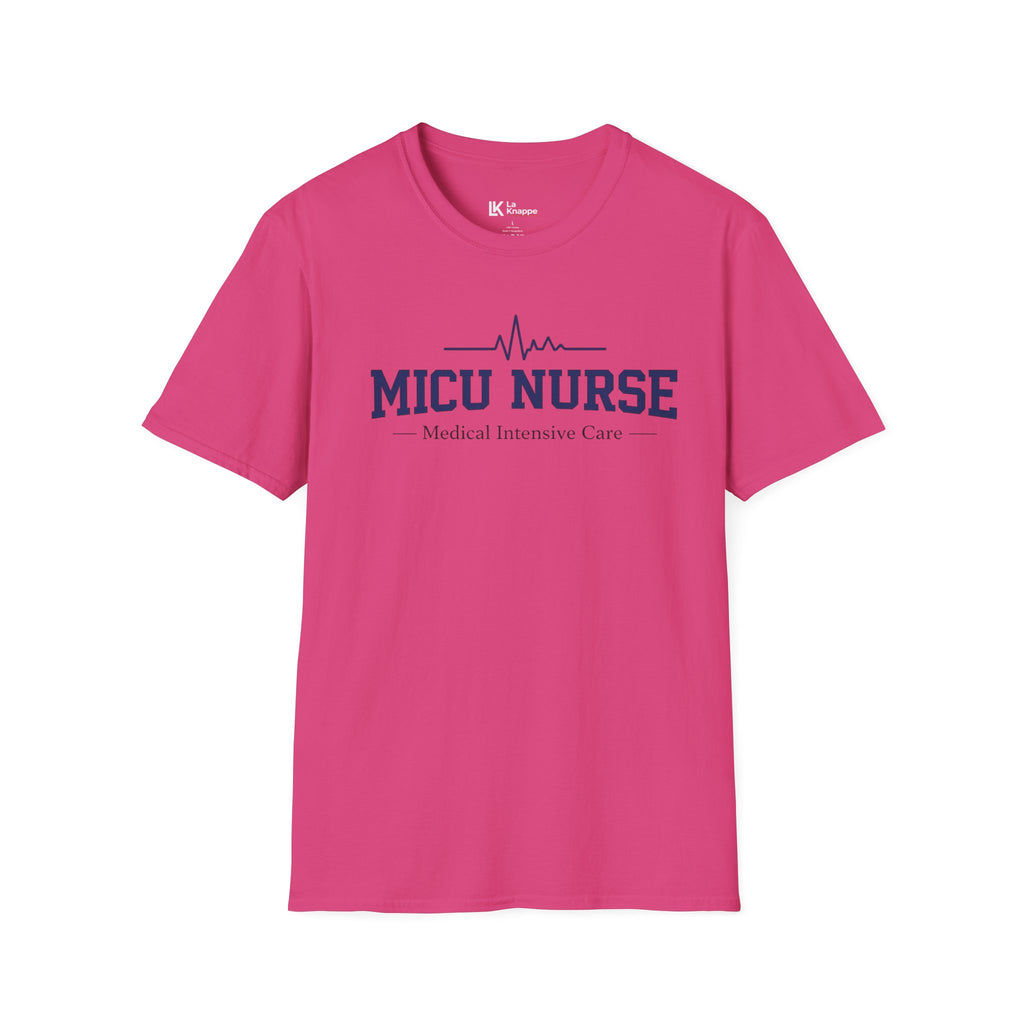 MICU Nurse T-Shirt — Medical Intensive Care Tee with Heartbeat Graphic